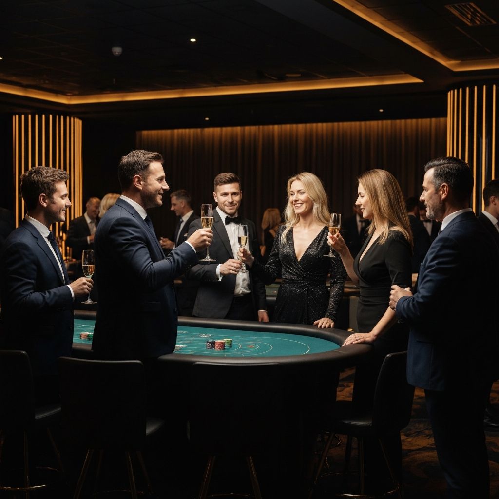 Gäste bei Casino-Entertainment Event